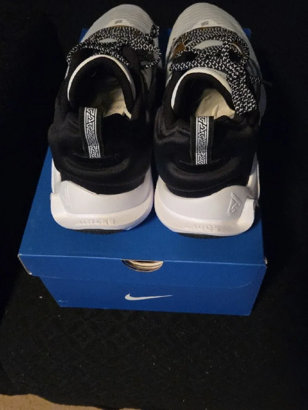 Nike Kids Sneakers White with Gold Accents